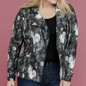 black leather jacket size 20